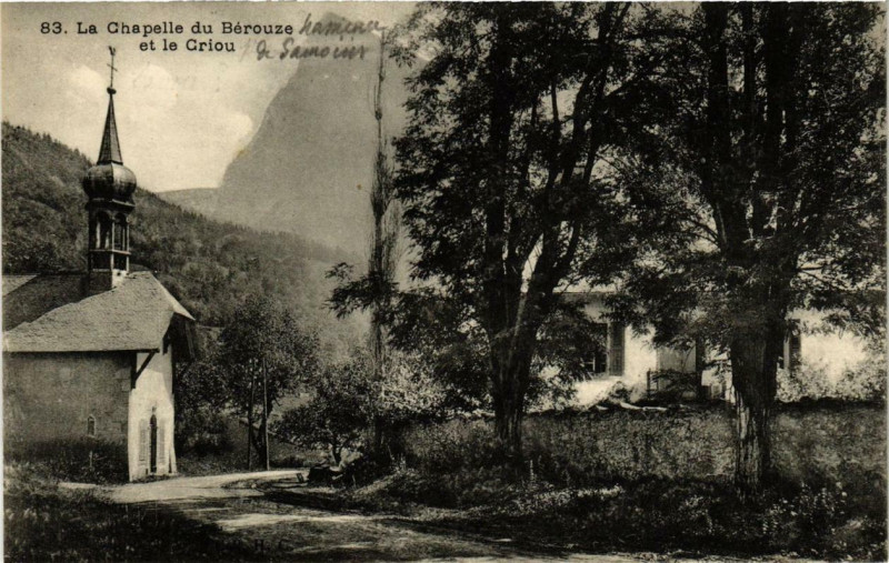 Carte postale ancienne La Chapelle du Berouze et le Criou