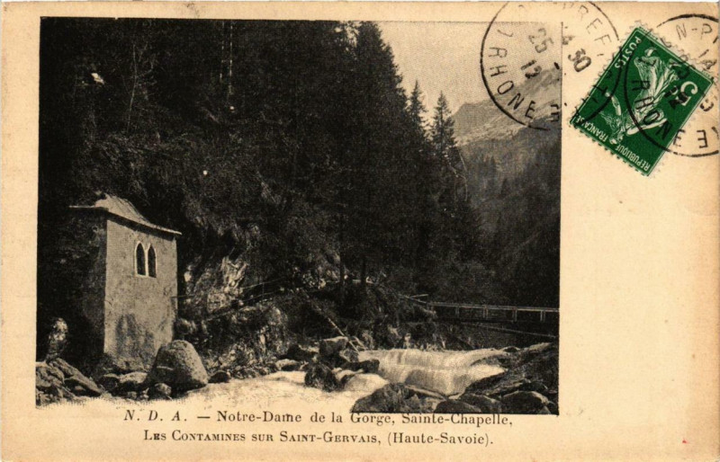 Carte postale ancienne N.-D. de la Gorge, Sainte-Chapelle