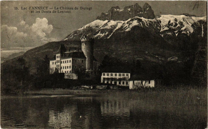 France, Haute Savoie, lac d'Annecy, Duingt, le château de Duingt Photo