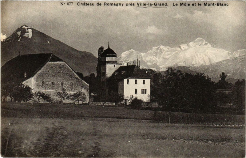Carte postale ancienne Chateau de Romagny pres Ville-la-Grand à Ville-la-Grand