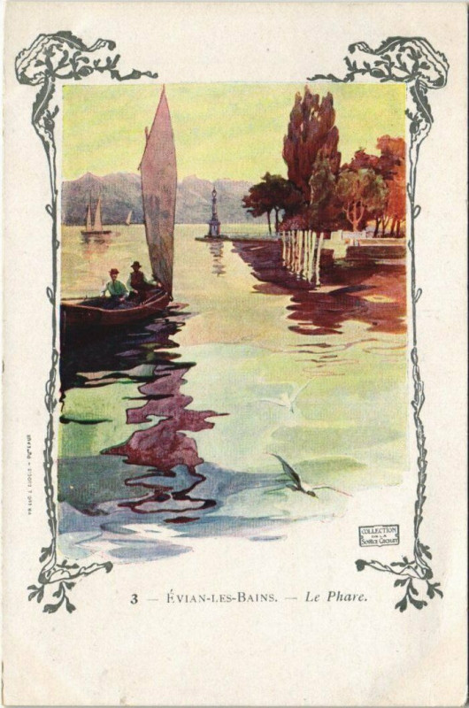 Carte postale ancienne Evian-les-Bains Le Phare à Évian-les-Bains