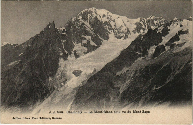 Carte postale ancienne J.J. 6264 Chamonix Le Mont-Blanc