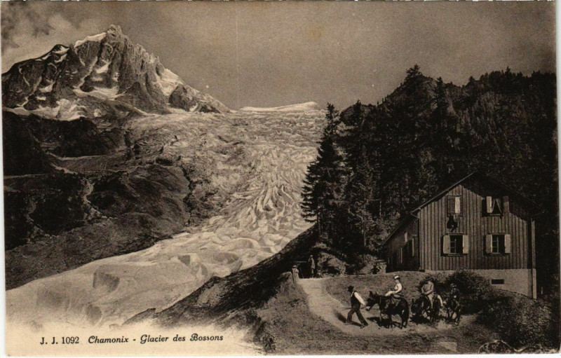 Carte postale ancienne Chamonix - Glacier des Bossons