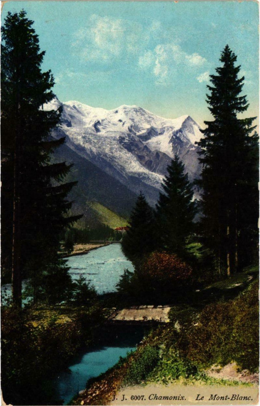 Carte postale ancienne Chamonix - Le Mont-Blanc