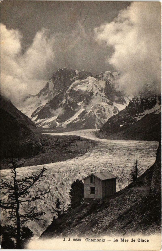 Carte postale ancienne Chamonix - La Mer de Glace