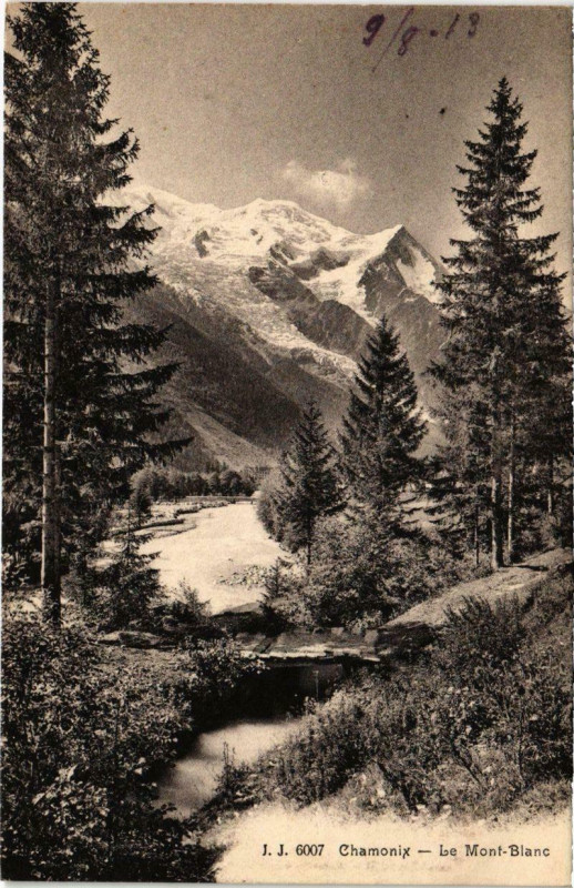 Carte postale ancienne Chamonix - Le Mont-Blanc