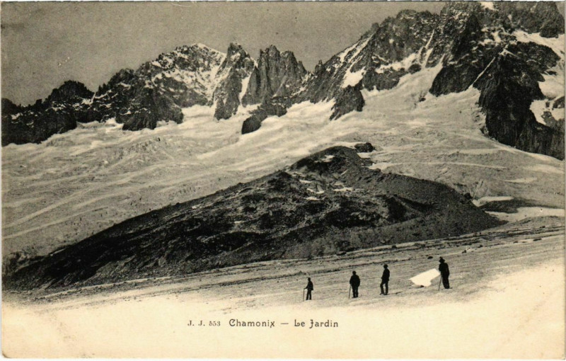Carte postale ancienne Chamonix - Le jardin