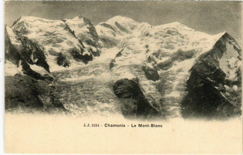 Carte postale ancienne Chamonix - Le Mont-Blanc