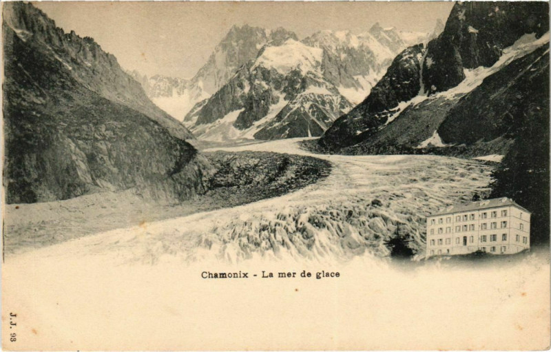 Carte postale ancienne Chamonix - La mer de Glace