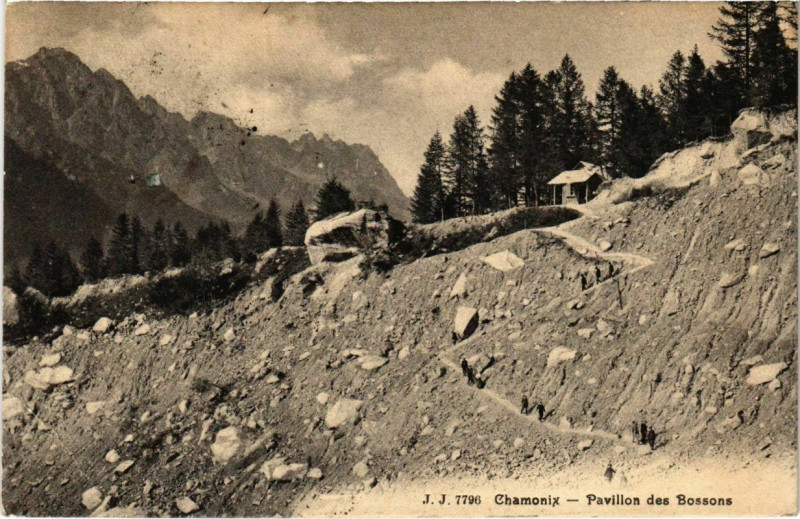 Carte postale ancienne Chamonix - Pavillon des Bossons