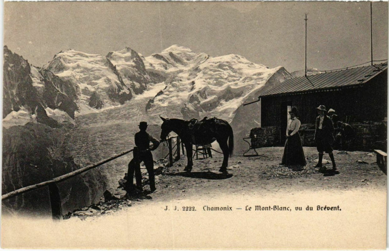 Carte postale ancienne Chamonix - Le Mont-Blanc