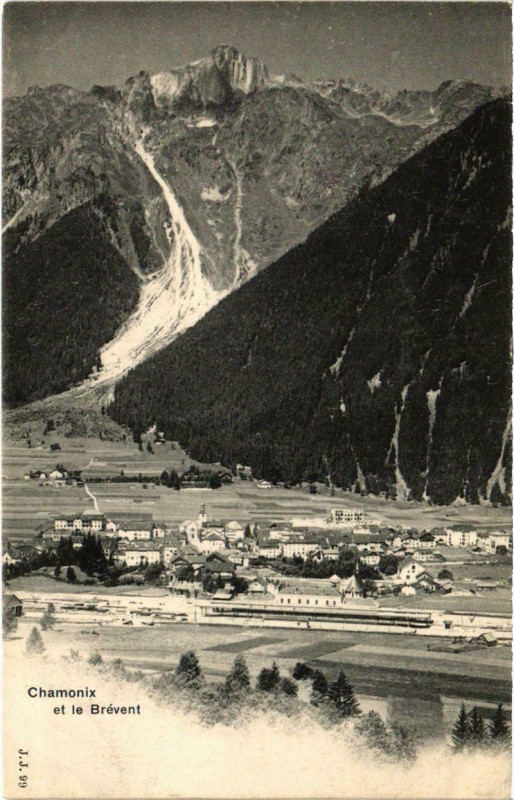 Carte postale ancienne Chamonix et le Brevent
