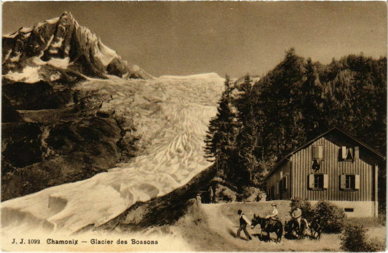 Carte postale ancienne Chamonix - Glacier des Bossons