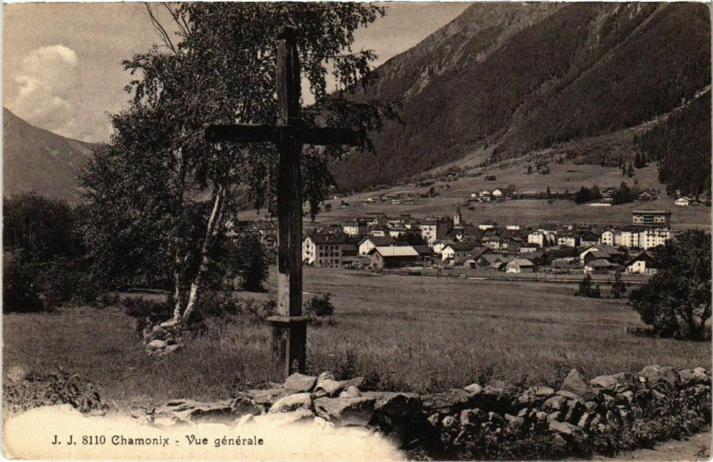 Carte postale ancienne Chamonix - Vue générale