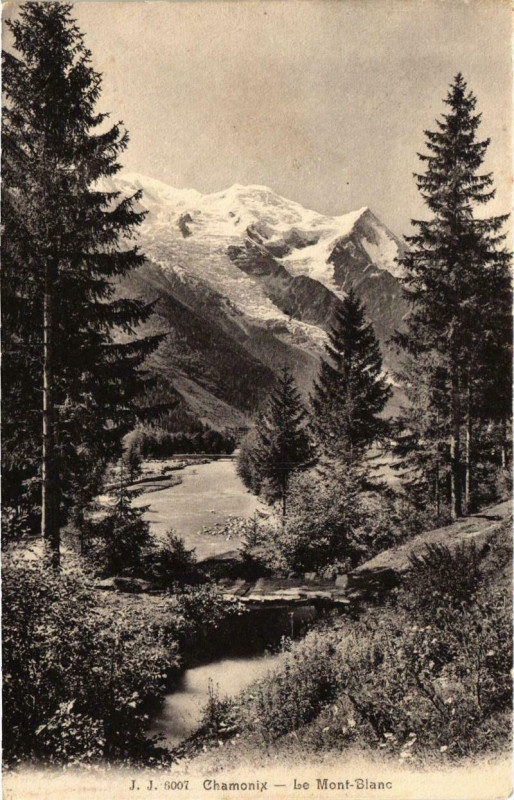 Carte postale ancienne Chamonix - Le Mont-Blanc