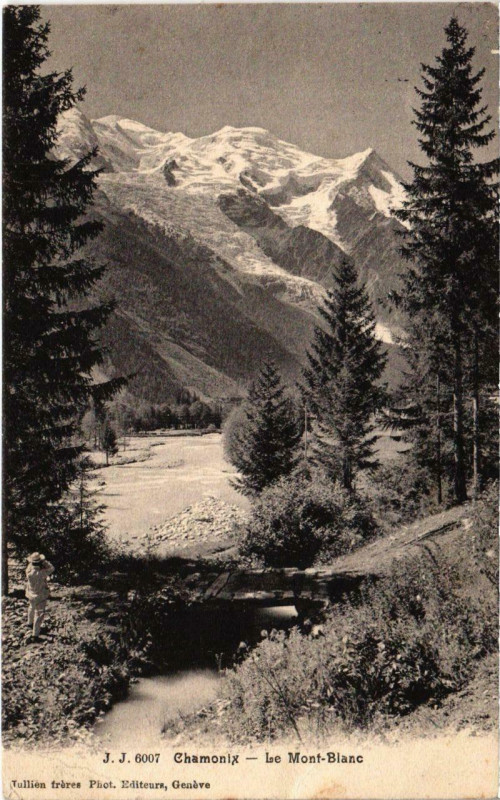 Carte postale ancienne Chamonix - Le Mont-Blanc