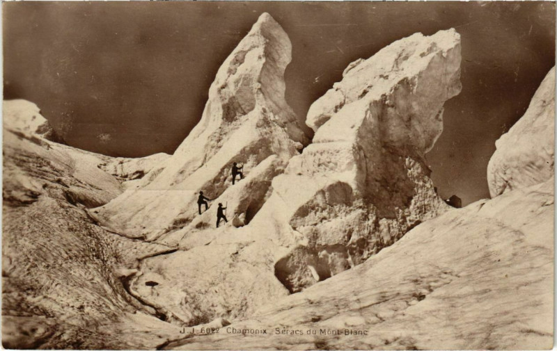 Carte postale ancienne Chamonix - Serac du Mont-Blanc