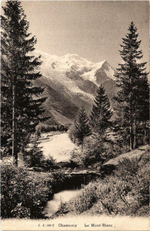Carte postale ancienne Chamonix - Le Mont-Blanc