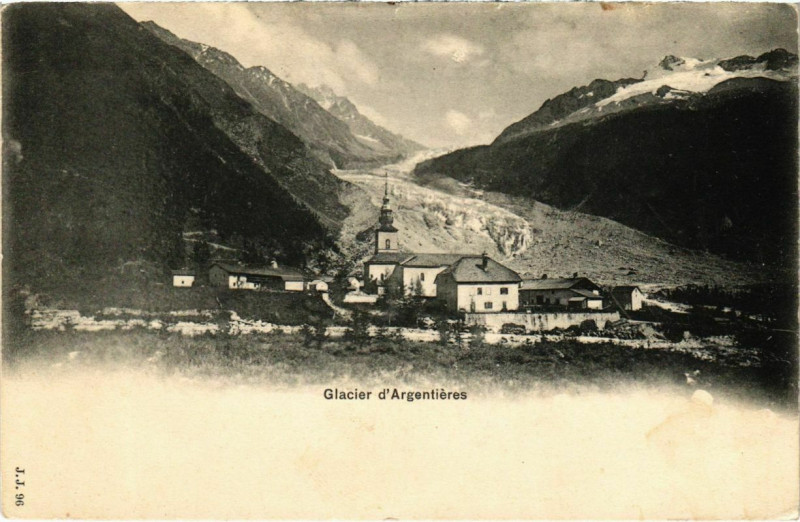 Carte postale ancienne Glacier d'Argentieres