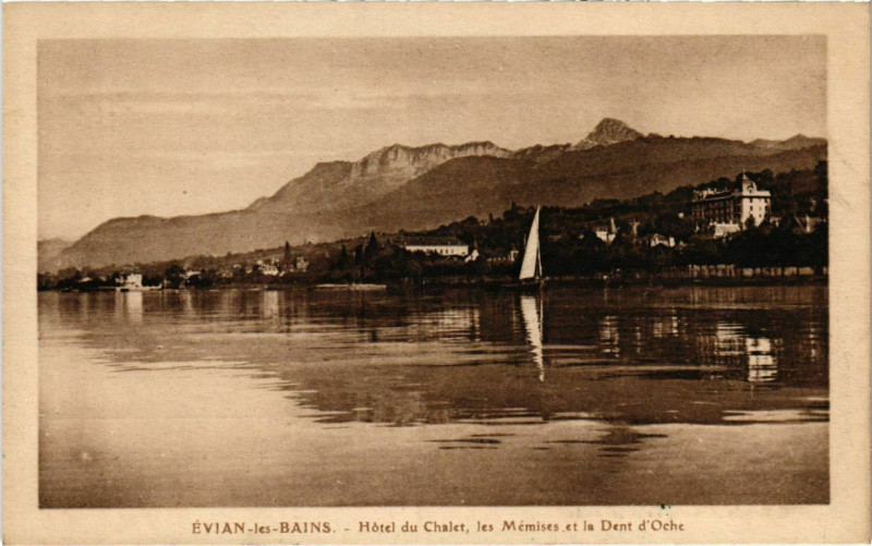 Carte postale ancienne Evian-les-Bains - Hotel du Chalet à Évian-les-Bains