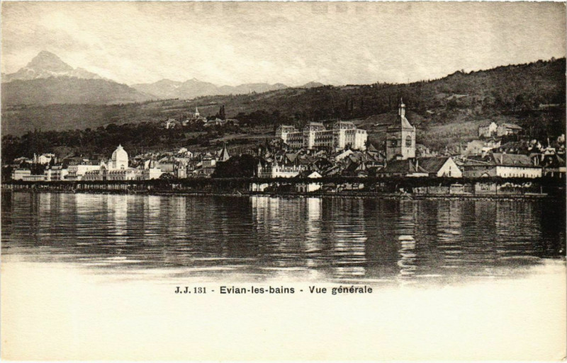 Carte postale ancienne Evian-les-Bains - Vue générale à Évian-les-Bains