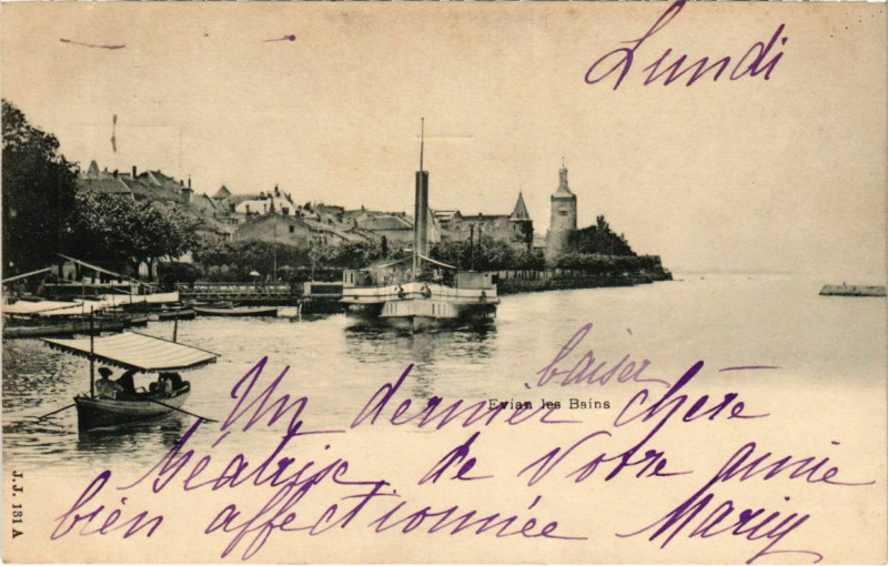 Carte postale ancienne Evian-les-Bains à Évian-les-Bains