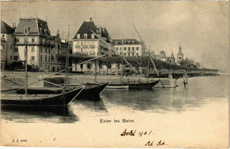 Carte postale ancienne Evian-les-Bains à Évian-les-Bains
