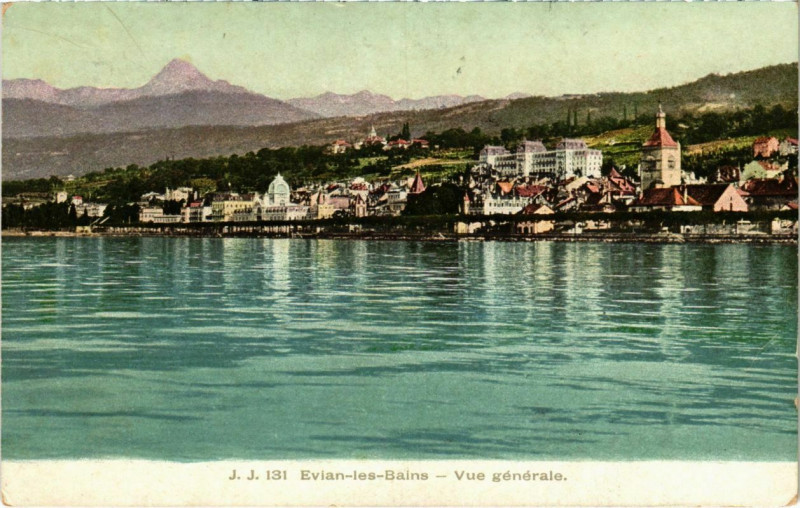 Carte postale ancienne Evian-les-Bains - Vue générale à Évian-les-Bains