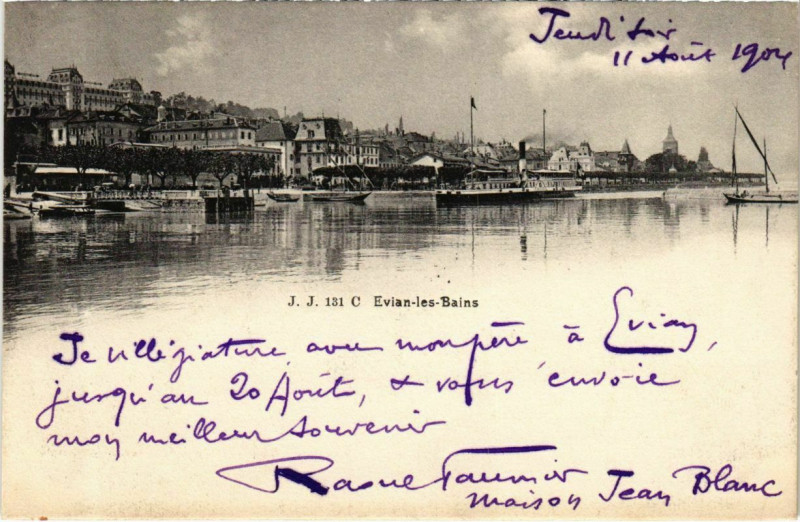 Carte postale ancienne Evian-les-Bains à Évian-les-Bains