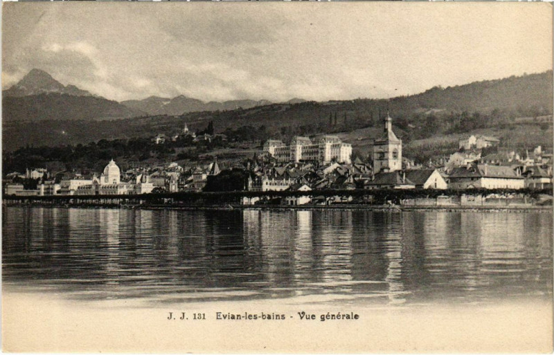 Carte postale ancienne Evian-les-Bains - Vue générale à Évian-les-Bains