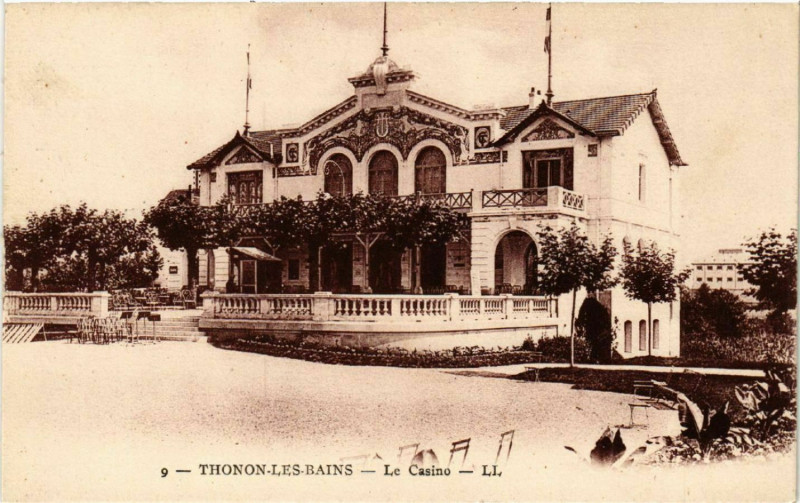 Carte postale ancienne Thonon-les-Bains - Le Casino à Thonon-les-Bains