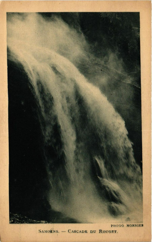 Carte postale ancienne Samoens - Cascade du Rouget à Sixt-Fer-à-Cheval