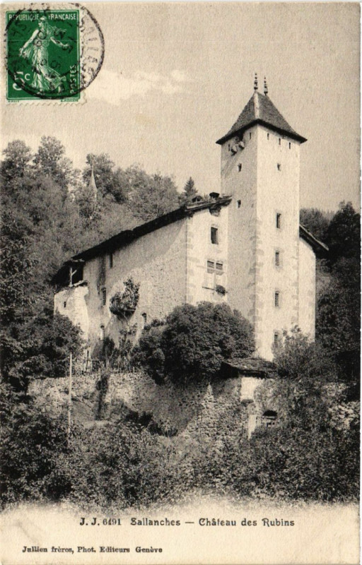 Carte postale ancienne Sallanches - Chateau des Rubins à Sallanches