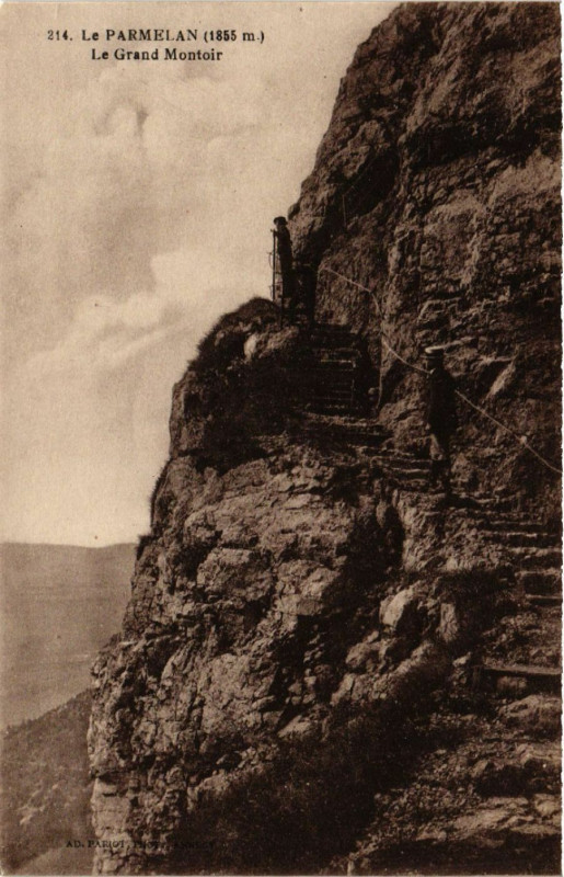 Carte postale ancienne Le Parmelan (1855 m) - Le Grand Montoir