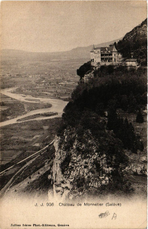 Carte postale ancienne Chateau de Monnetier (Saleve)