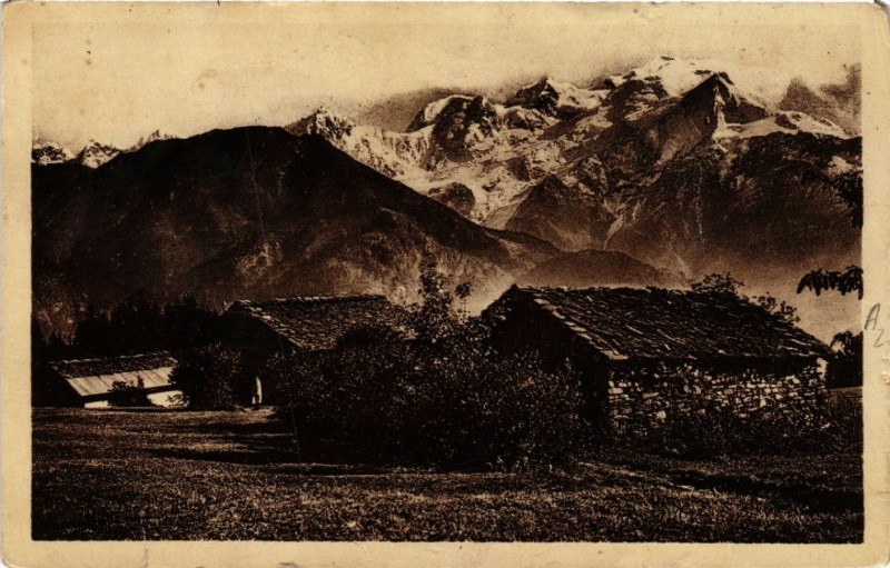 Carte postale ancienne Plaine-Joux - Les chalets
