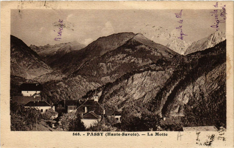 Carte postale ancienne Passy - La Motte à Passy