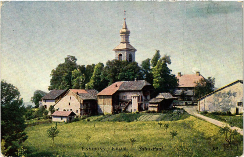 Carte postale ancienne Env. d'Evian - Saint-Paul
