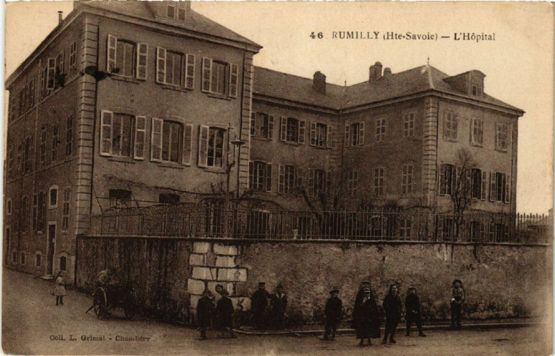 Carte postale ancienne Rumilly - L'Hopital à Rumilly