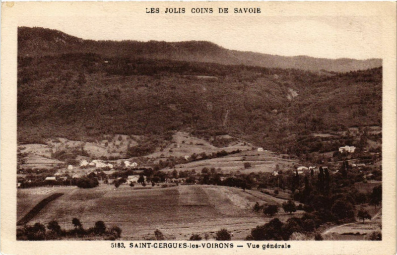 Carte postale ancienne Les Jolis Coins de Saint-Cergues-les-Voirons - Vue générale à Saint-Cergues