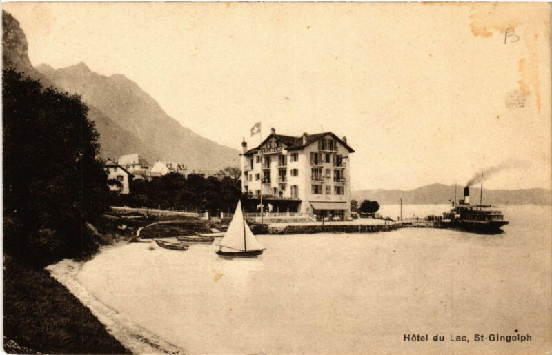 Carte postale ancienne Hotel du Lac Saint-Gingolph à Saint-Gingolph