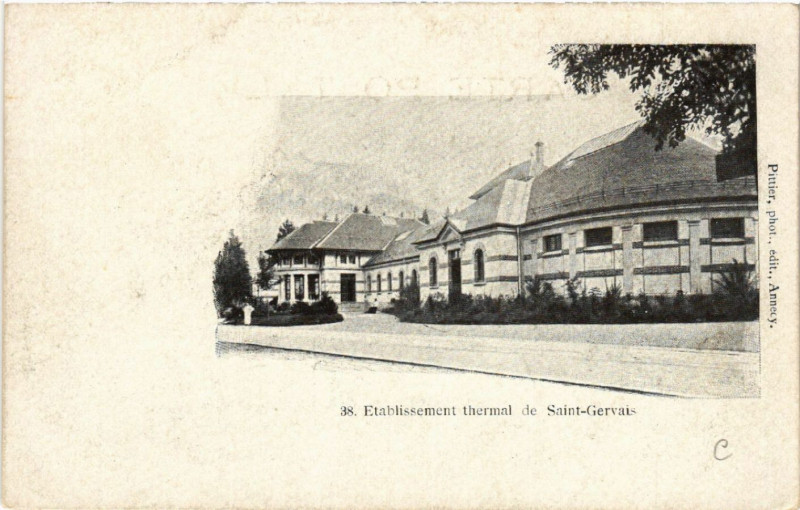 Carte postale ancienne Etabl. thermal de Saint-Gervais