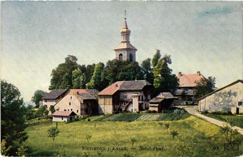 Carte postale ancienne Env. d'Evian - Saint-Paul