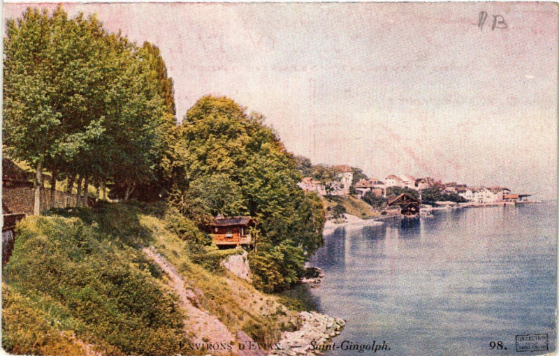 Carte postale ancienne Env. d'Evans - Saint-Gingolph à Saint-Gingolph