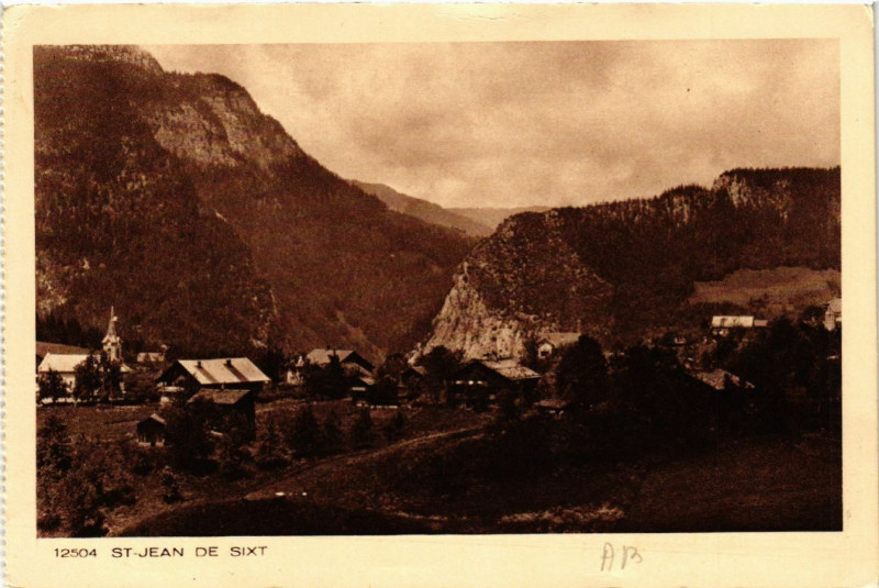 Carte postale ancienne Saint-Jean de Sixt à Saint-Jean-de-Sixt
