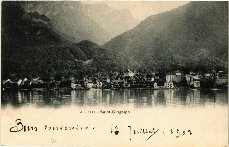 Carte postale ancienne Saint-Gingolph à Saint-Gingolph