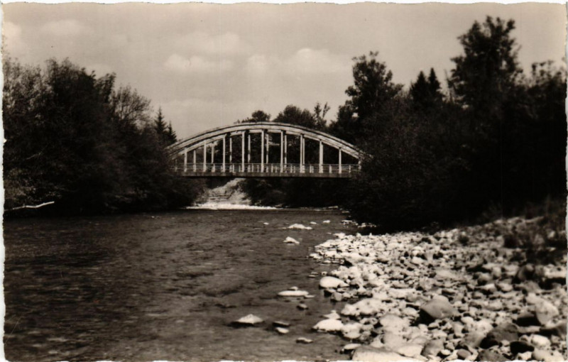 Carte postale ancienne Villaz (Haut-Savoie) - Le Pont d'Onnex à Villaz