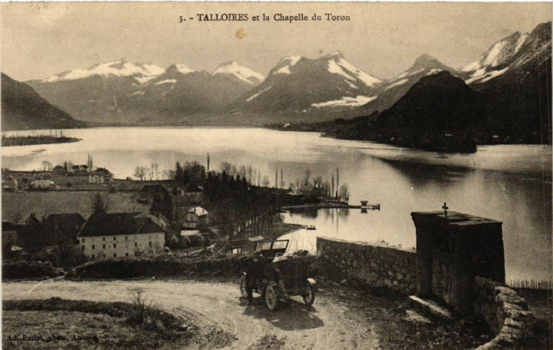 Carte postale ancienne Talloires et la Chapelle du Toron