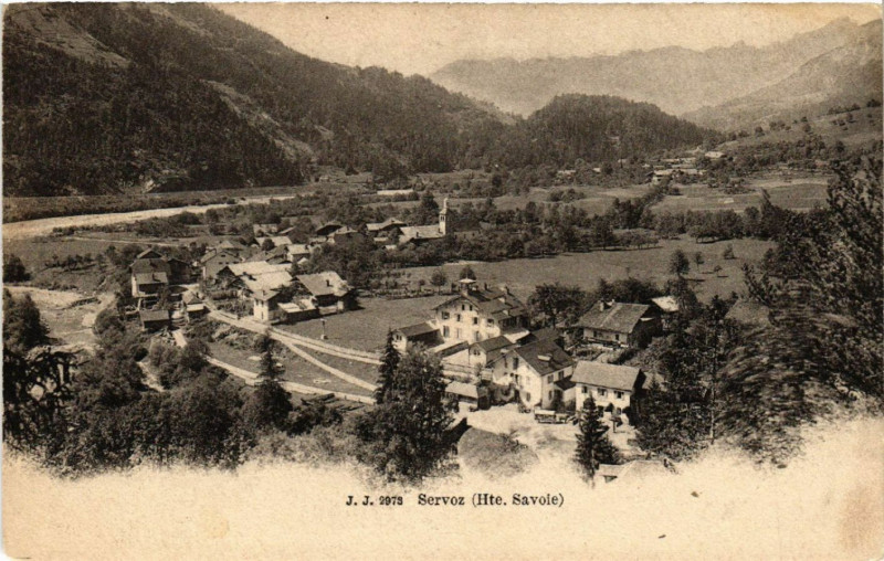 Carte postale ancienne Servoz à Servoz
