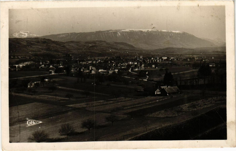 Carte postale ancienne Rumilly - Vue générale à Rumilly